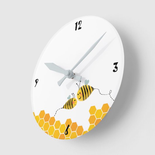 Bee happy all day. ronde klok (Hoek)
