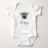 Bee Happy Baby Bodysuit (Voorkant)