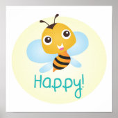 Bee Happy Baby Print (Voorkant)