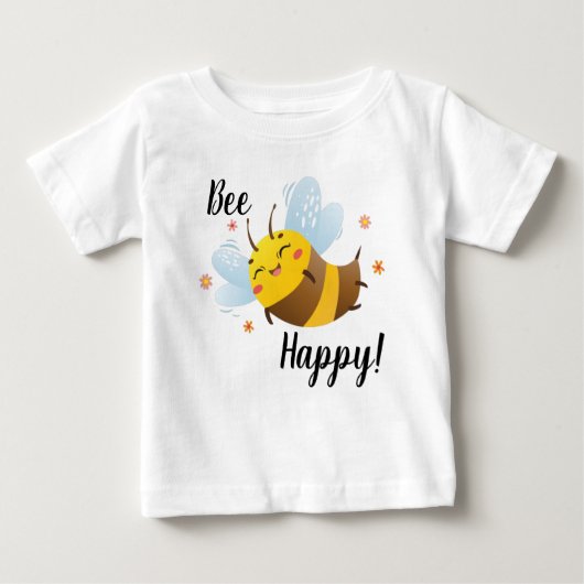 Bee Happy Baby T-Shirt (Voorkant)