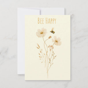 Bee Happy Bedankkaart
