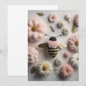 Bee Happy Bedankkaart (Voorkant / Achterkant)