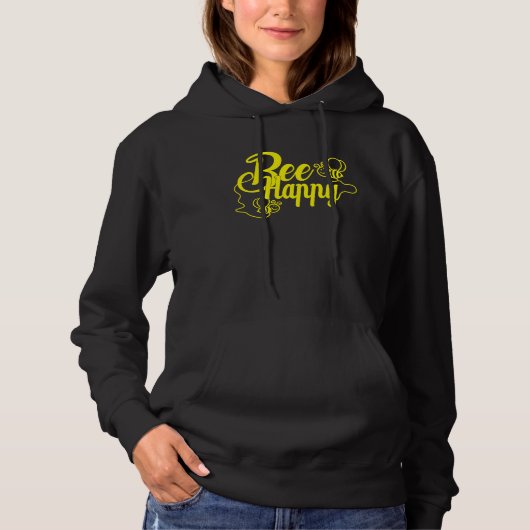 Bee Happy Bee Beekeeping Maya Honey Beekeeping Bee Hoodie (Voorkant)