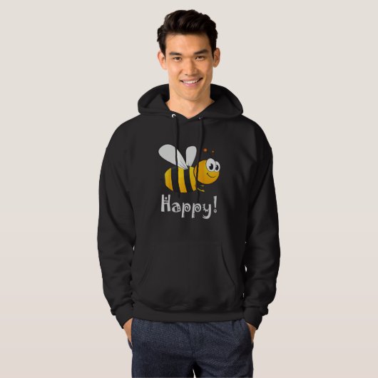 Bee Happy Bee Bright Hoodie (Voorkant volledig)