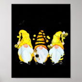 Bee Happy Bee Gnome Spring  Poster (Voorkant)