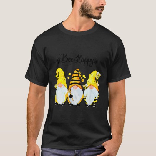 Bee Happy Bee Gnome Spring T-shirt (Voorkant)