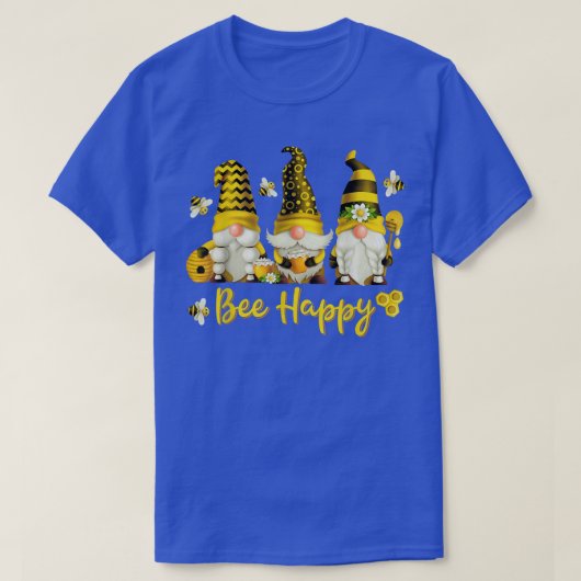 Bee Happy Bee Gnome Spring T-shirt (Design voorkant)
