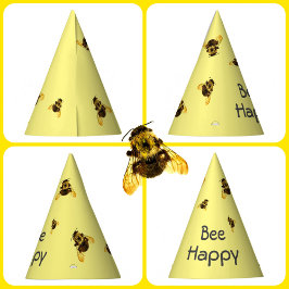 Bee Happy Birthday Bumblebee Feesthoedjes