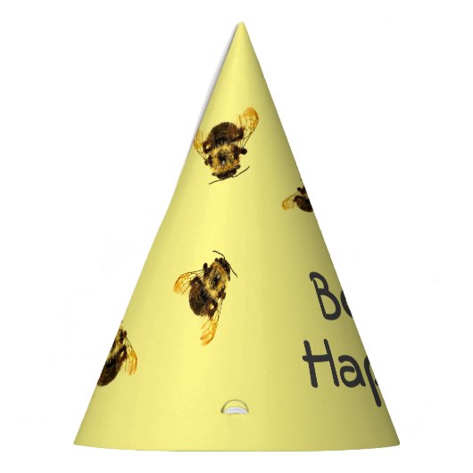 Bee Happy Birthday Bumblebee Feesthoedjes (Links)