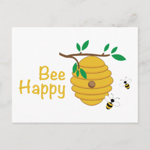 Bee Happy Briefkaart