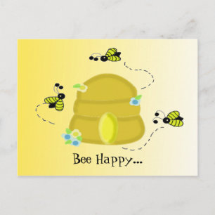 Bee Happy Briefkaart
