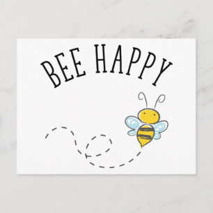Bee Happy Briefkaart