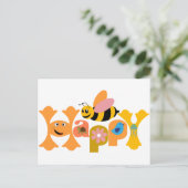 Bee Happy Briefkaart (Staand voorkant)