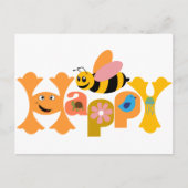Bee Happy Briefkaart (Voorkant)