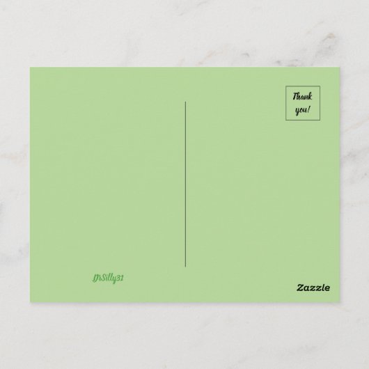 Bee Happy Briefkaart (Achterkant)