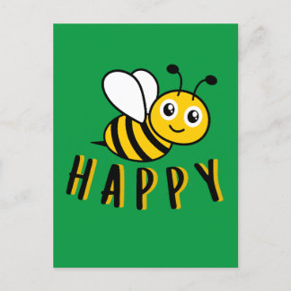 Bee Happy Briefkaart