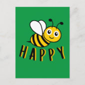 Bee Happy Briefkaart (Voorkant)