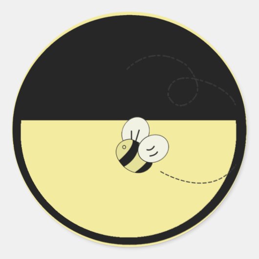 Bee Happy Bumble Bee Envelope Seal Stickers (Voorkant)
