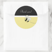 BEE HAPPY Bumble Bee Favor Stickers (Tas)
