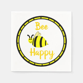Bee Happy Bumble Bee Party Servet