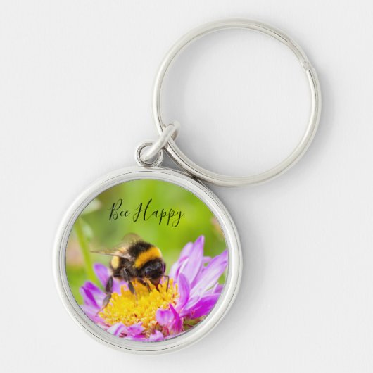 Bee Happy Bumblebee Sleutelhanger (Voorkant)
