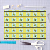 "Bee Happy Bumblebee Tissue Paper Tissuepapier (Craft)
