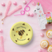 Bee Happy Bumblebees Geel Papieren Kommen (Feest)