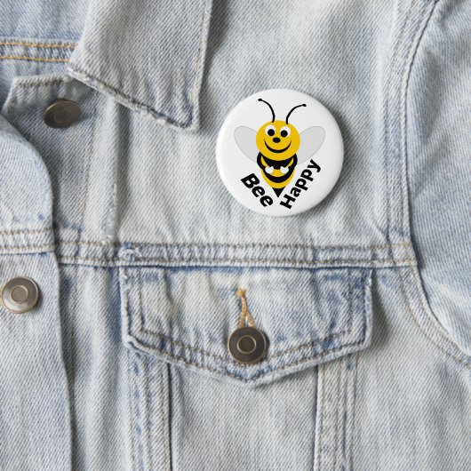 Bee Happy Button (In situ)