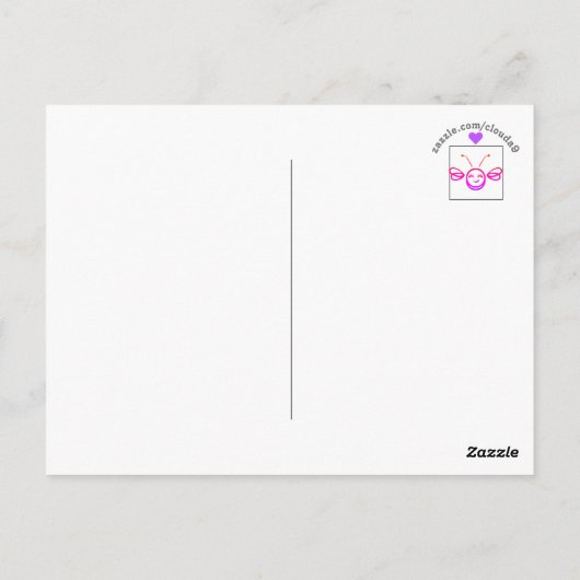 Bee Happy Coloring Briefkaart (Achterkant)