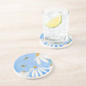 Bee Happy Daisies Onderzetter (Zijkant)