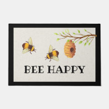 Bee Happy Dedoor Mat