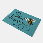 Bee Happy Doormat, Cool Welcome Doormat Deurmat (Schuin)