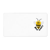 Bee Happy Etiket (Voorkant)