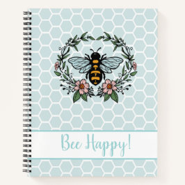 Bee Happy Floral Notitieboek