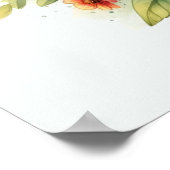 Bee Happy Floral Retreat Design Poster (Hoek)