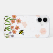Bee Happy Garden iPhone 16 Hoesje (Achterkant horizontaal)