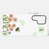 Bee Happy Garden Samsung Galaxy Hoesje (Achterkant horizontaal)