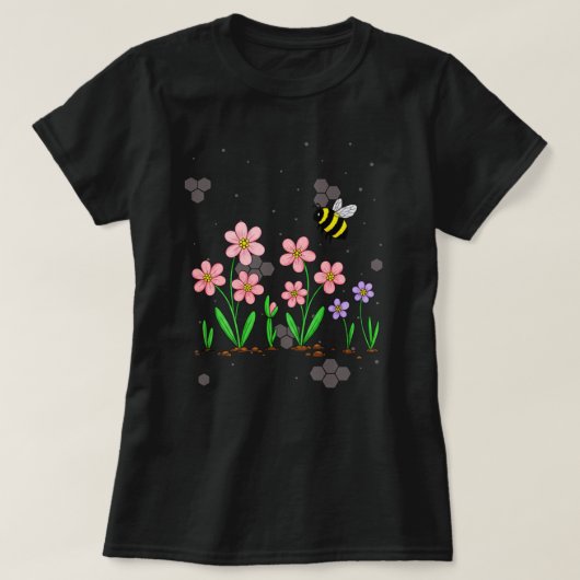 Bee Happy Garden T-shirt (Design voorkant)
