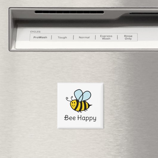 Bee Happy grappige bijenteelt magneet (Insitu (Vaatwasser))