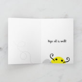 "Bee Happy" Happy bee-Kaart Kaart (Binnen)