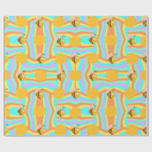 Bee Happy Honeycomb Cadeaupapier (Vlak)