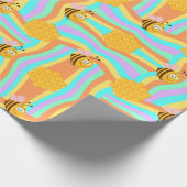 Bee Happy Honeycomb Cadeaupapier (Hoek)