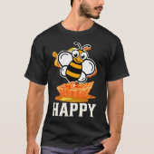 Bee Happy Honeycomb T-shirt (Voorkant)