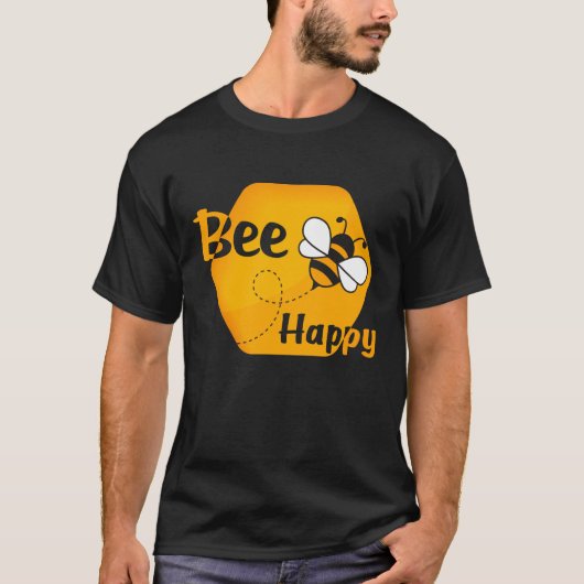 Bee Happy Honeycomb T-shirt (Voorkant)
