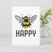 Bee Happy Kaart (Staand voorkant)