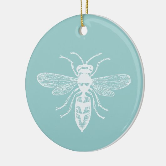 Bee Happy Keramisch Ornament (Links)