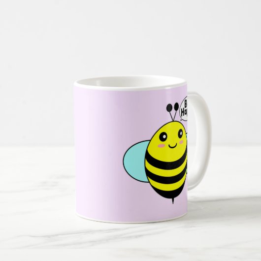 Bee Happy Koffiemok (Voorkant rechts)