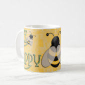 Bee Happy Koffiemok (Voorkant links)