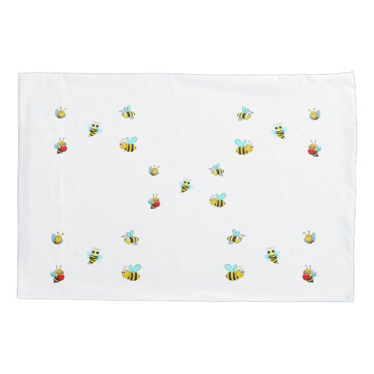 Bee Happy Kussensloop (Achterkant)