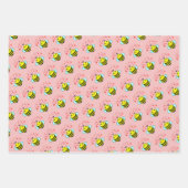 Bee Happy Love Heart Inpakpapier Vel (Voorkant 2)